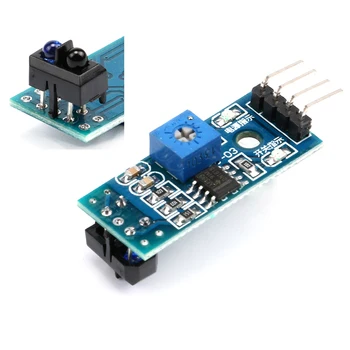 

TCRT5000 TCRT5000L Reflective IR Infrared Optical Sensor Photoelectric Switches Track Sensor Module for Tracing Smart Car