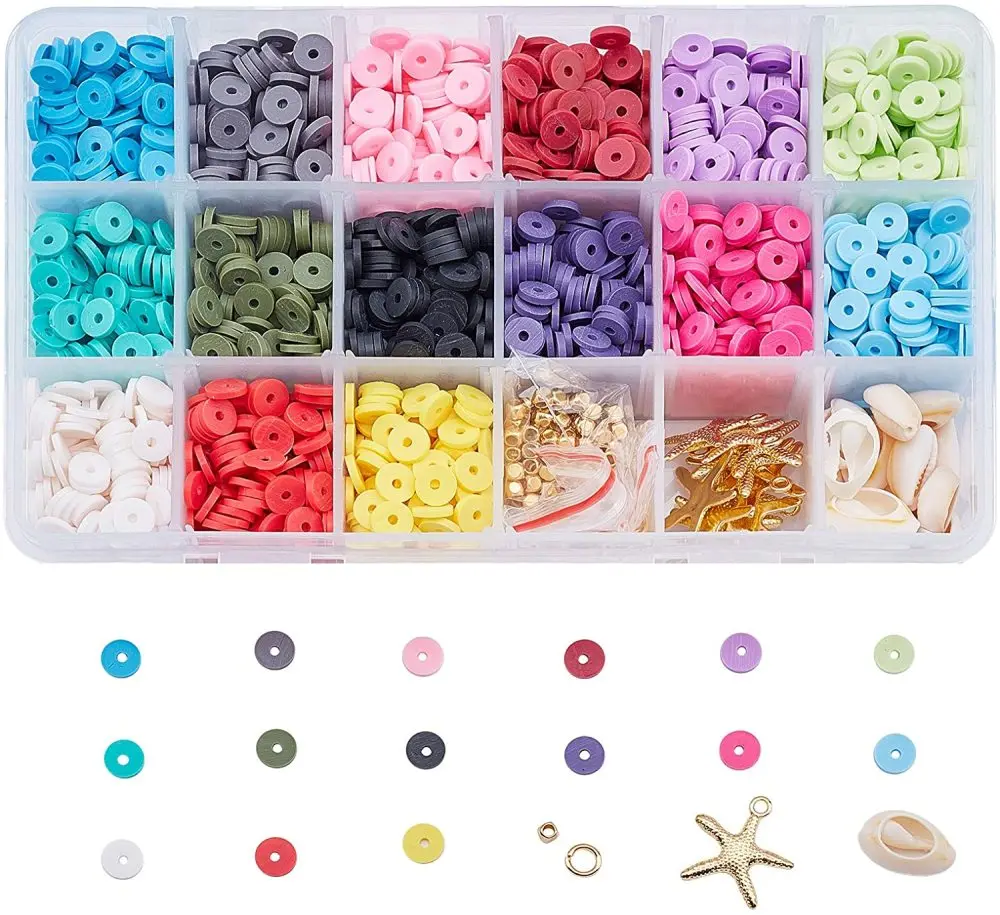 100pcs/lot 8 mm Couleurs Boule Ronde Fimo Polymer Clay Ceramic Spacer Loose Beads 