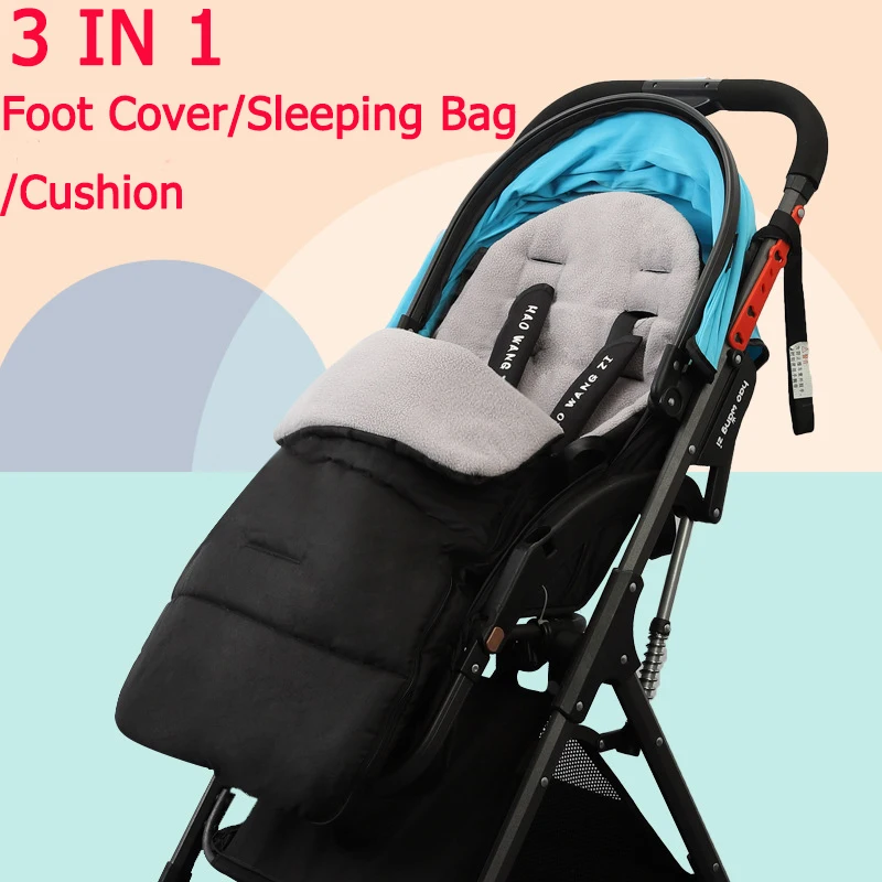 

Baby Sleeping Bag Fleece Stroller Sleeping Bag Spring Winter Warm Sleepsacks Robe Infant Thick Warm Envelopes Pacifier Gift