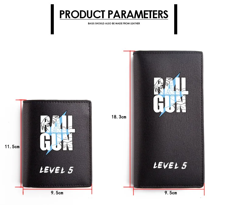 PU Rail Gun Wallet Fashion Style Black Purse Carteira (2)