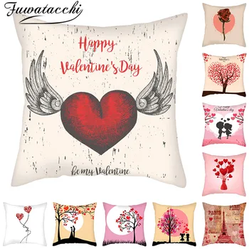 

Fuwatacchi Valentine's Day Present Cushion Covers Cartoon Gift Pillow Cases for Car Bedroom Sofa Decorative Throw Pillows Covers