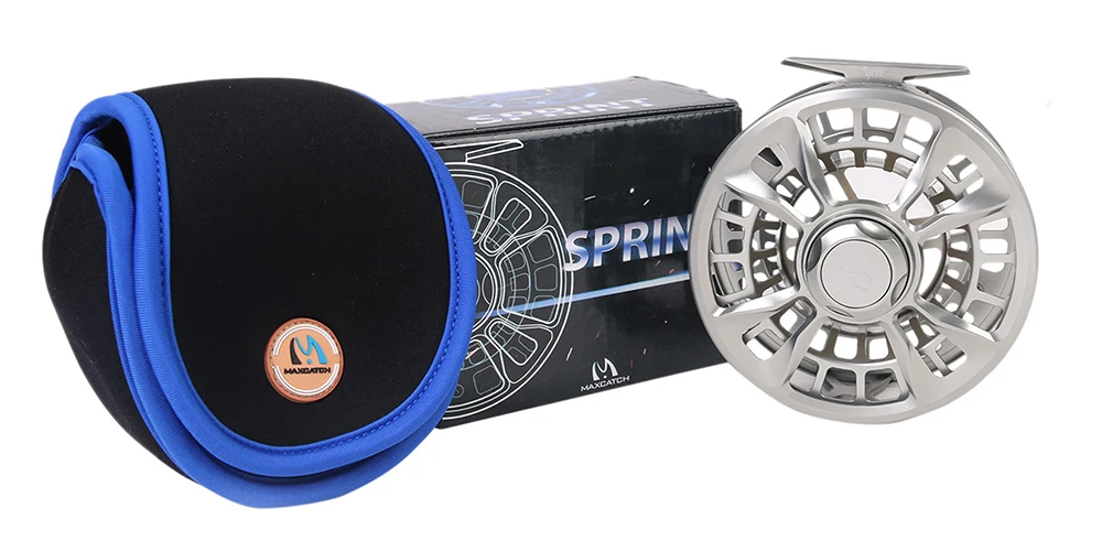 Carretel de Pesca 100% à Prova Maximumcatch Sprint Voar Totalmente Selado Dwaterproof Água Salgada 6-11wt Cnc Usinado Corte Alumínio Carretel 13 6-11wt cnc usinado corte alumínio voar carretel