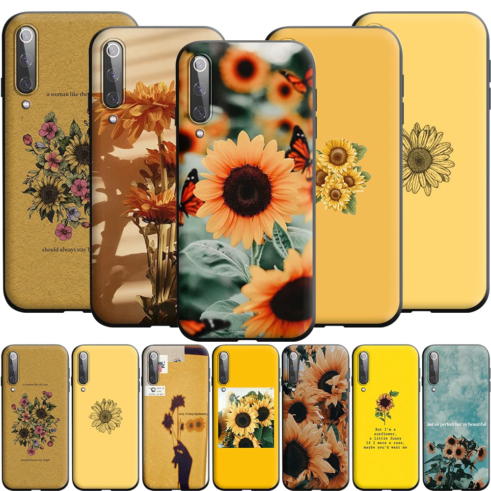 Kecantikan Kuning Bunga Matahari Estetika Silikon Untuk OnePlus 5T 6 6T 7 7T PRO Kasus Telepon Penutup AliExpress