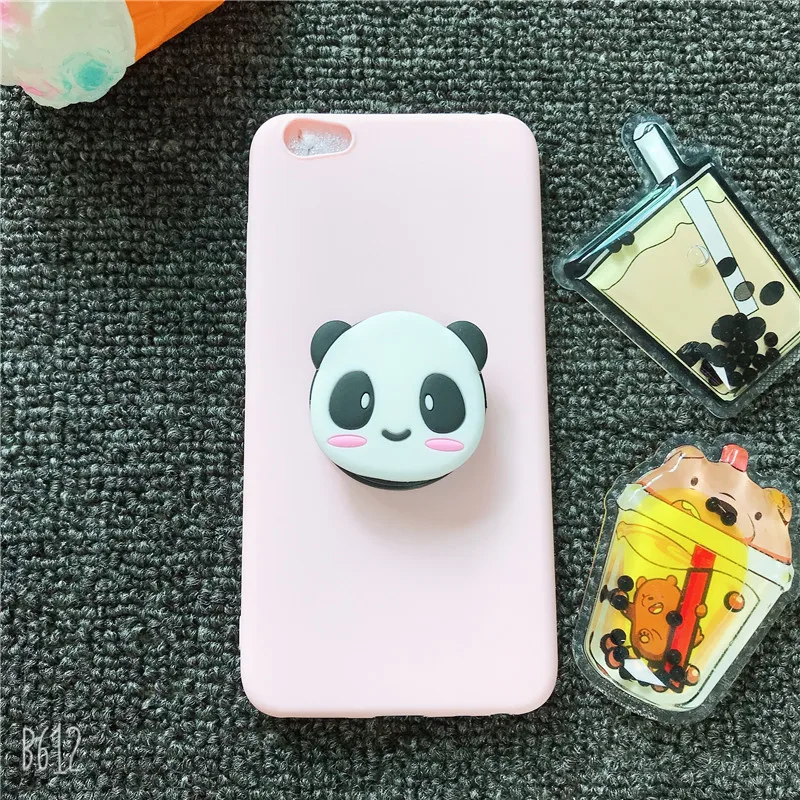 Panda 3D с героем мультика Минни держатель Подставка для телефона чехол для Samsung Galaxy J3 J4 J5 J6 плюс J7 Pro J8 мягкий силиконовый чехол - Цвет: Panda