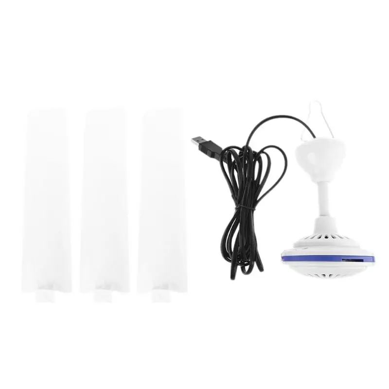 

Canopy Ceiling Fan USB Tent Fan for Bed Camping Outdoor Room Hanging Hanger Fan B95C