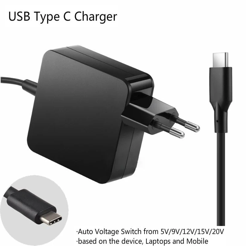 High Quality 20v 3.25a 2.25a 65w 45w Usb Type C Laptop Power Adapter