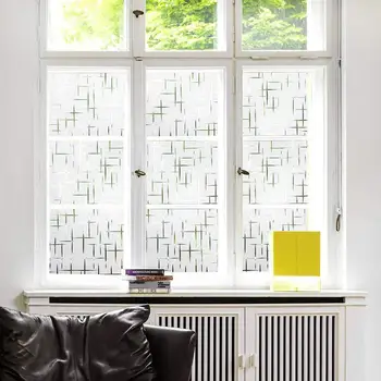 

Cross Design Glass Film Static Cling Hot-Sale Multiple Size Semilucent Window Door Cabinet Desk DIY Window Cover 17.77''by78.7''