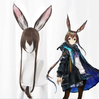 

Game Arknights Cosplay Wigs Amiya Cosplay Wig Synthetic Wig Hair Halloween Carnival Party Anime Cosplay Wig