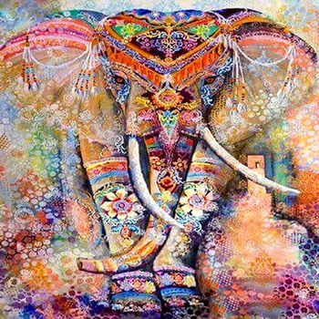 

Diamond Painting Elephant Diamond Painting Full Round Drill Hot Sale Handmade Drawing Cross Stitch Kit Home Decorations