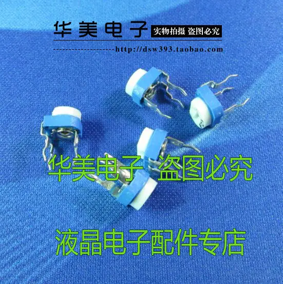 Регулируемый горизонтальный 103 (10 k) синий белый и регулируемый потенциометр
