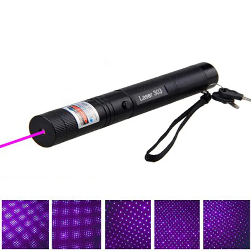 

1000m 5MW Purple Laser Pointer High Power blue laser cap Hunting 2 in 1laser 303 sight device Adjustable Focus Lazer laser pen