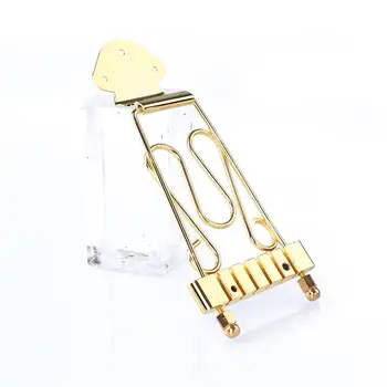 

for 6 String Guitar Tailpiece Gold Hollow Body Trapeze Archtop Jazz Bridge