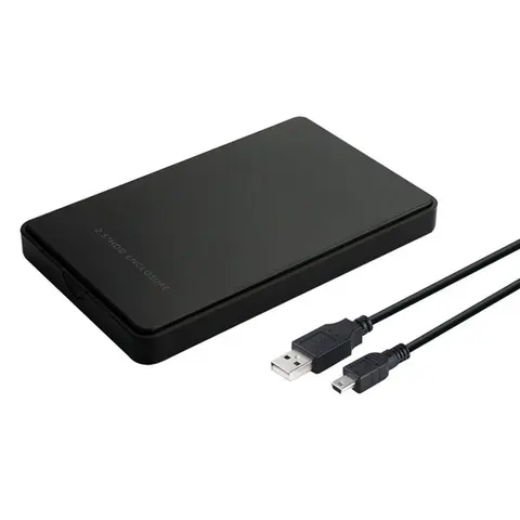 SATA II to USB2.0 HDD Enclosure Mobile Hard Drive Cases for SSD External Storage HDD Box shell With USB2.0 Cable Business