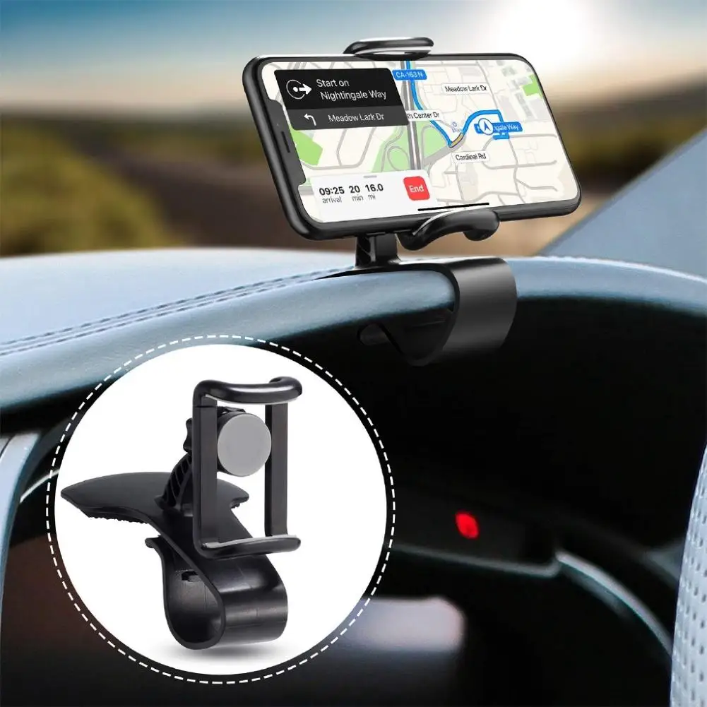 

Universal Car Vehicle Dashboard Mount Mobile Phone Holder Clip-on Stand Bracket