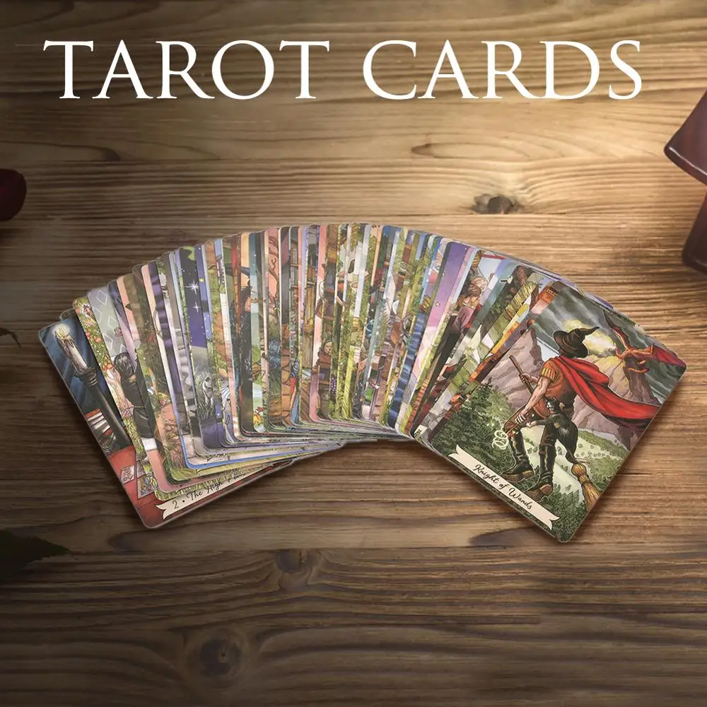 Повседневные карты Таро ведьмы, Oracle A 78-card колода и руководство, настольная игровая карта, набор карт Таро для начинающих, доска для карт Таро