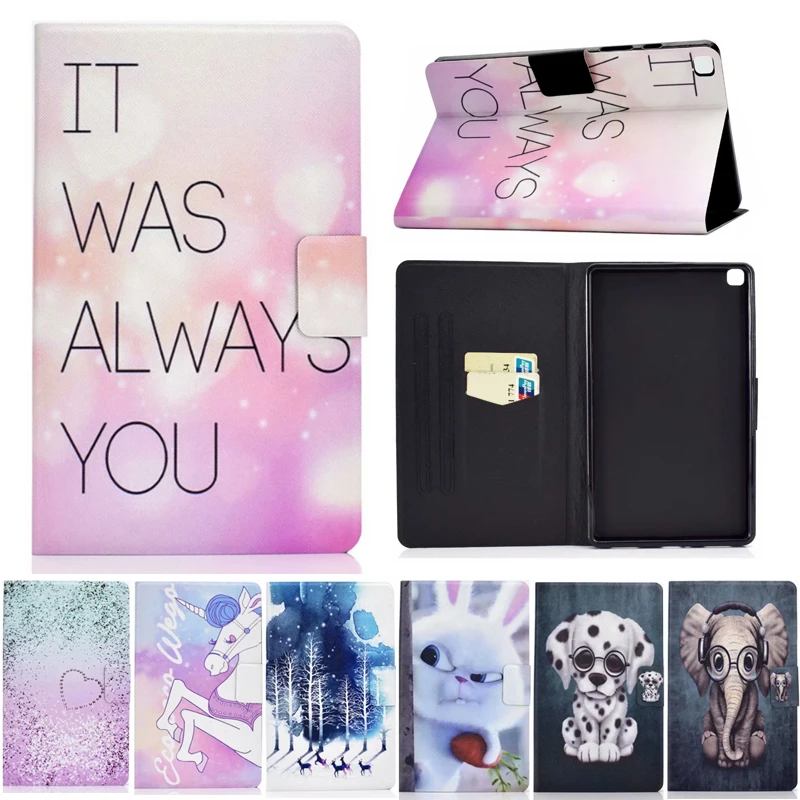 

Case For Huawei MediaPad T5 10 Cover luxury leather Cartoon Card slot Stand case For Huawei T5 AGS2-W09/L09/L03/W19 10.1" case