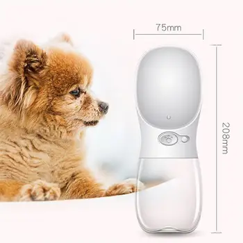 

550ml Pet Dog Water Bottle For Dogs Outdoor Multifunction Dogs Food Water Feeder Portable Drinking Bowl Pet Cat Water Dispenser