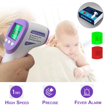 

Thermometer Infrared Forehead Non-Contact LCD Electronic Digital Thermometer Baby Kids Adults Fever Measurement D20