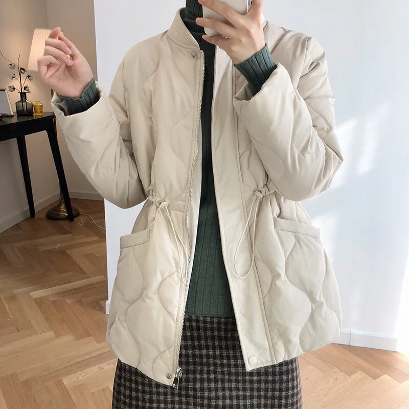 Stand up collar down padded jacket 