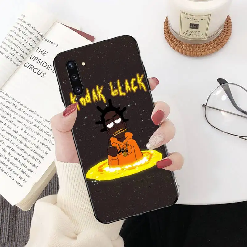 CUTEWANAN Kodak Black Rapper Cover Black Soft Shell Phone Case For Samsung Galaxy J7 J8 J6 Plus 2018 Prime Note 7 8 9 10 pro