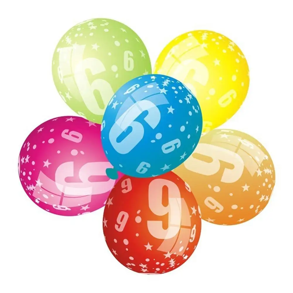 

Number Printed Latex Balloon Children Birthday Wedding Party Decoration Prop