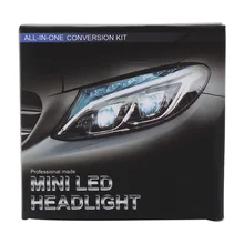 360 градусов пучок лучей светодиодных фонарей мини Автомобильные светодиодные лампы фар H4/HB2/9003/H11/H9/H8 светодиодный комплект фар