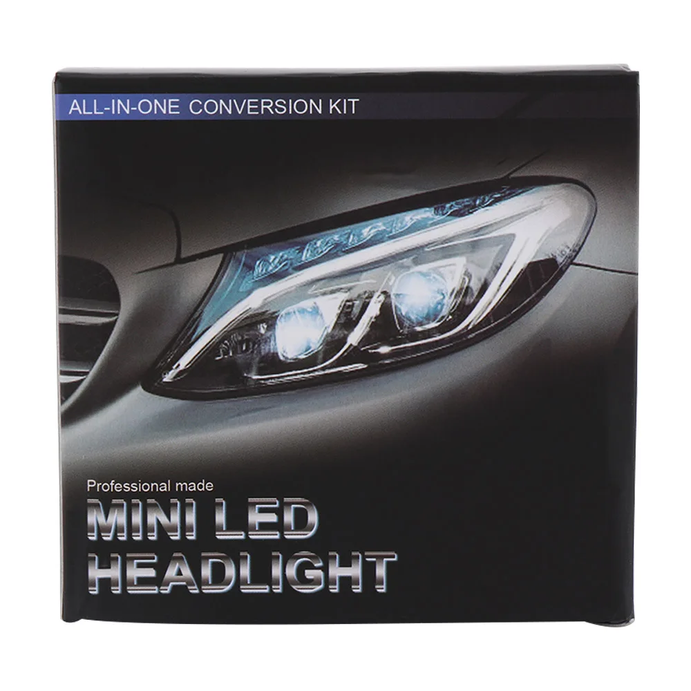 360 Degree Beam LED Light Mini Car Headlight Lamp H4/HB2/9003/H11/H9/H8 LED Headlamps Kit