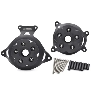 

Motorcycle Engine Guard Protection Side Shield Protector For Kawasaki Z800 2013 2014 2015 2016 Accessories With Z800 logo