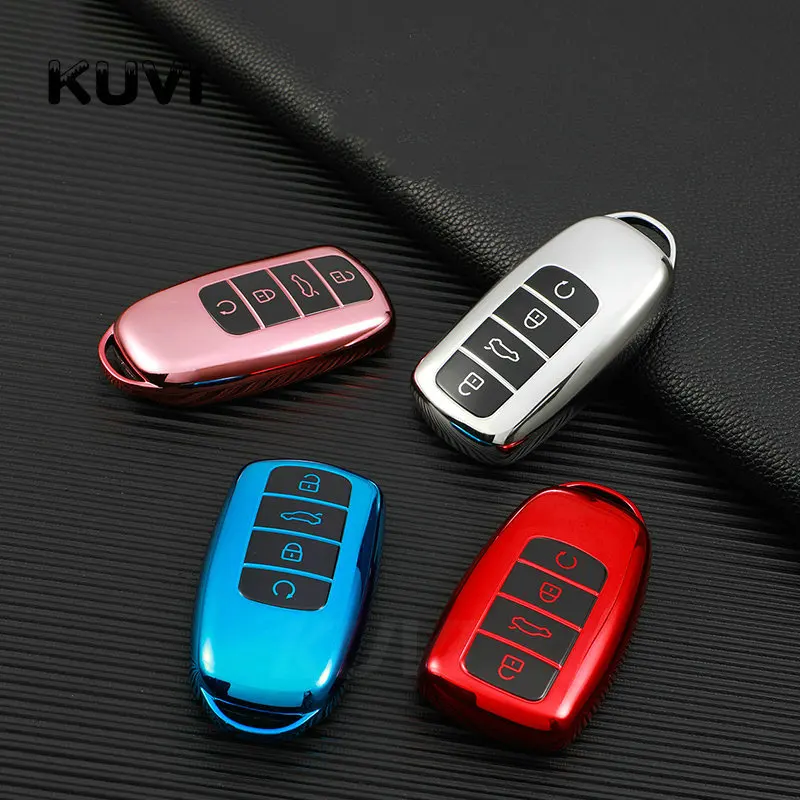 Colorful Tpu Car Key Case Full Cover For Chery Tiggo 8 Pro Tiggo 8plus New 5 Plus 7pro 4 Buttons Remote Control Protect Cover - - Racext™️ - - Racext 19