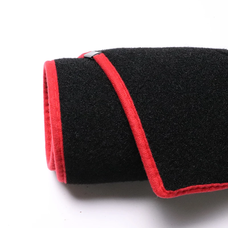 Крышка приборной панели автомобиля Приборная панель коврик интерьер коврики для Mitsubishi lancer 9 GLX правый руль аксессуары - Название цвета: Black and Red Edge