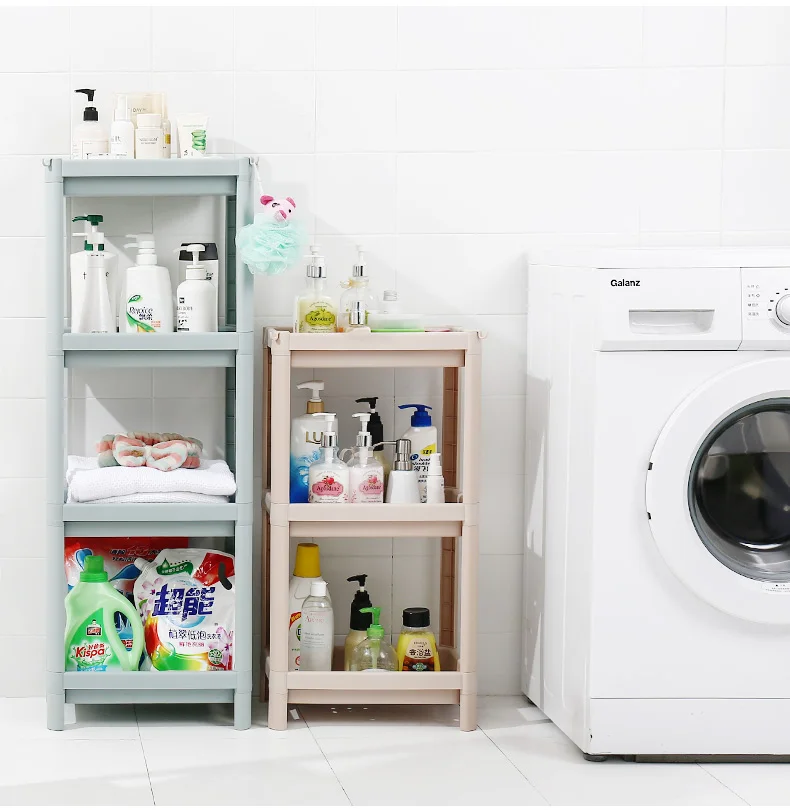

Household Storage Tier Storage Rack Household Shelf Organizer Combination Plastic Floor Living Room Kitchen Bathroom