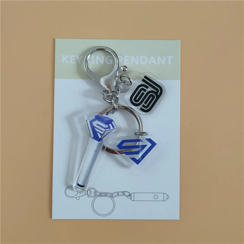 Kpop Mini Light Sticks Keychains (All groups)