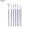 7Pcs Nail Art Polish Gel UV Tips Brushes For Manicure Dotting Painting Drawing Pen Fan Sector Line Decoration Tools Set 6