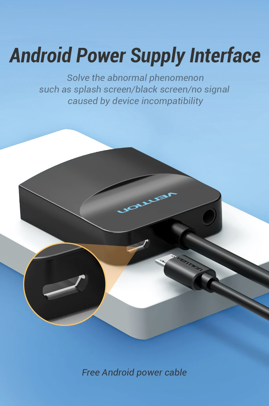 Vention HDMI в VGA адаптер HDMI штекер в VGA Женский 1080P цифро-аналоговый видео аудио для ноутбука планшета HDMI в VGA конвертер