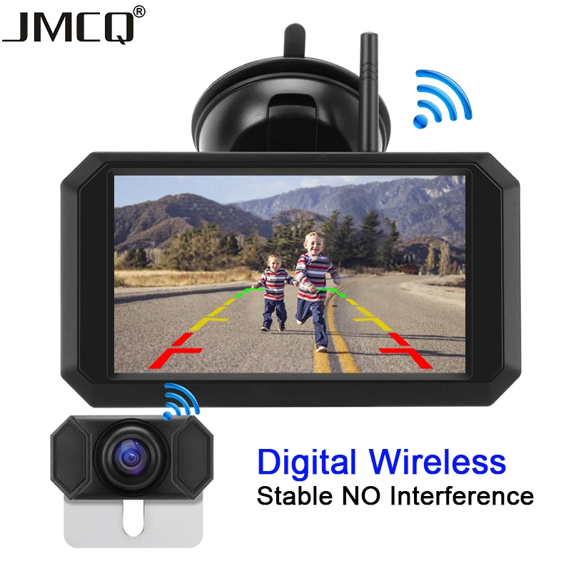 

Digital Wireless Reversing Camera IP68 Waterproof Backup Camera Stable Signal Reverse Camera Kit with Night Vision 5'' Monitor