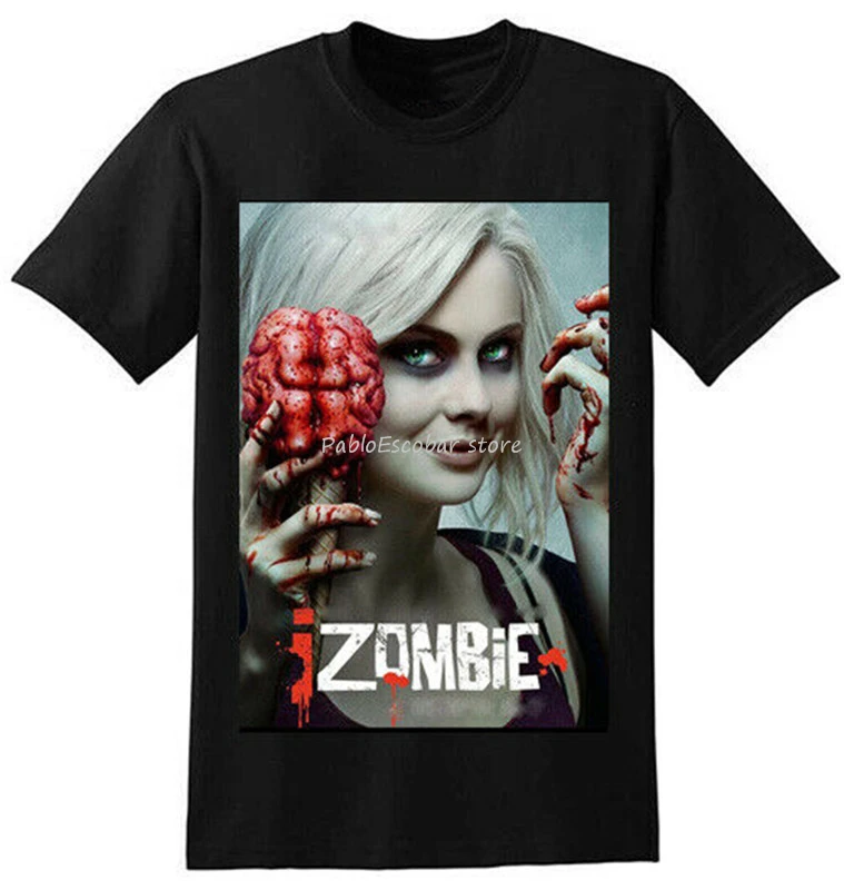 Новая Черная футболка Izombie мужские футболки хлопковая с короткими рукавами| |