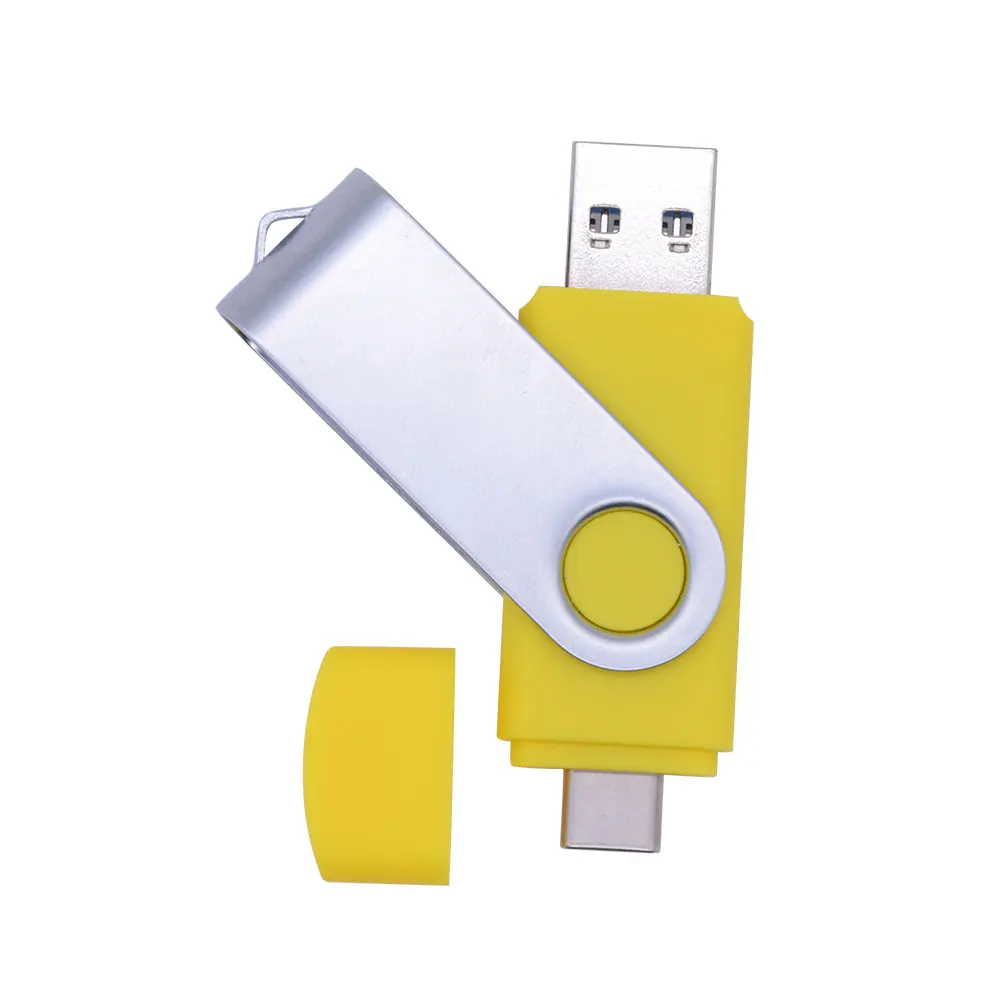 2IN 1 Type-C USB 2.0 Flash Drives Pendrive usb key USB Flash Drive 64GB 32GB 16GB 128GB Pen Driver Cle USB(10pcs free logo) usb for sale USB Flash Drives