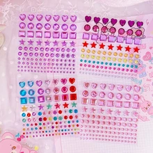 

NEW 3D Children Gem Stickers Shiny Diamond Sticker Acrylic Crystal sticker DIY Three-dimensional decoration Rhinestone for kids