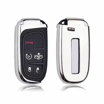 

TPU Soft Remote Smart Key Fob Holder Cover Fit For Jeep Chrysler Renegade Smart Key Fob Key Fob Key Ring Key Chain Case