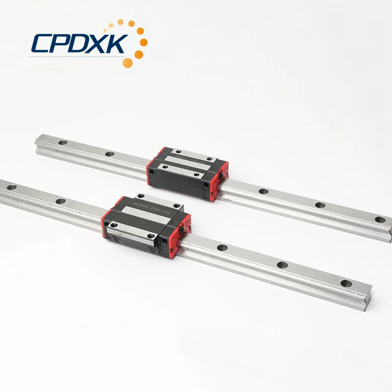 

25MM linear guides HGR25 2 pcs + 4 pcs linear block carriage HGH25CA or HGW25CC for CNC