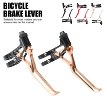 

Bicycle V Brake Aluminum Alloy Ultralight Folding Bicycle Brake Handle Lever Cycling Accessories for Folding Bike/Road Bike