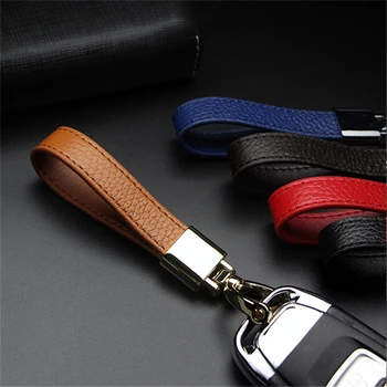 

Leather Car Keychain For Golf GTI llavero Moto Car Key Ring Car Accessories For Mini Cooper Car Key Rings