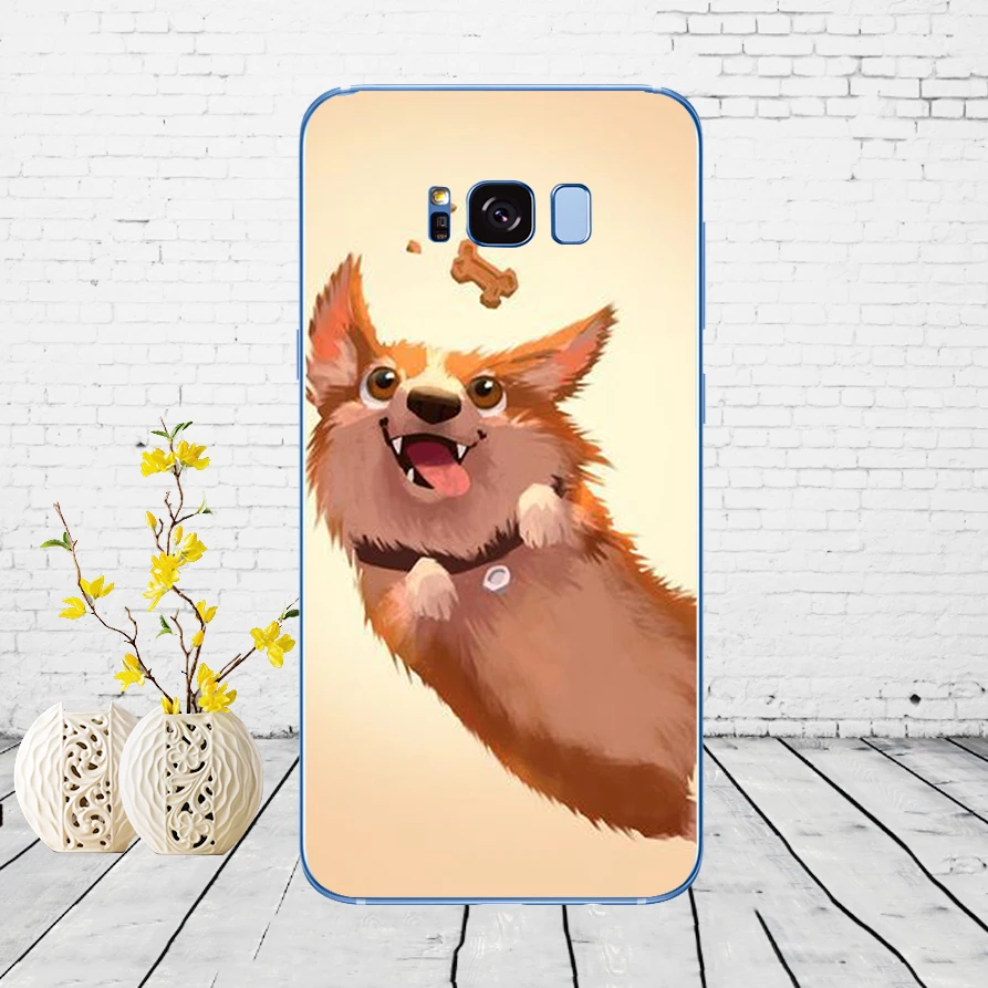 5 81DD супер милый щенок корги Мягкий силиконовый чехол для Samsung Galaxy S6 S7 edge S8 S9 S10 plus A70 A50 чехол - Цвет: 5