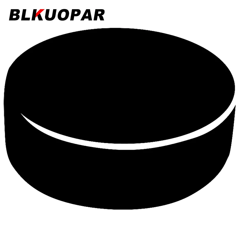 

BLKUOPAR Hockey Puck Silhouette Car Stickers Die Cut Decal Car Accessories Sunscreen Vinyl Simple Graphics Air conditioner Decor