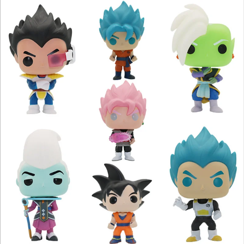 

Funko e pop AmineDragon Ball PORUNGA SUPER SAIYAN GOKU Golden FRIEZA GREAT VEGETA Vinyl Action Figure Collectible Model with box