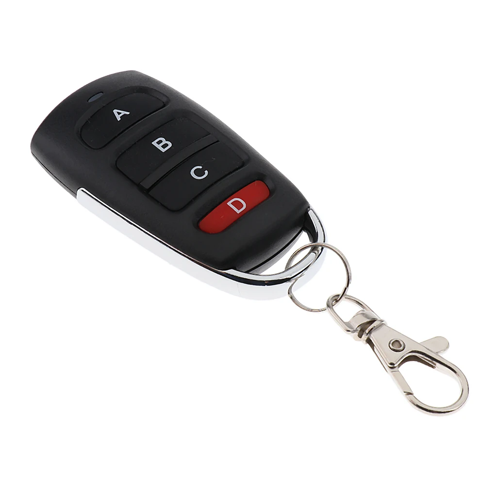 433Mhz Wireless Remote Control Car Door Electric Gate Keyfob 4-key Learn Column Fobs