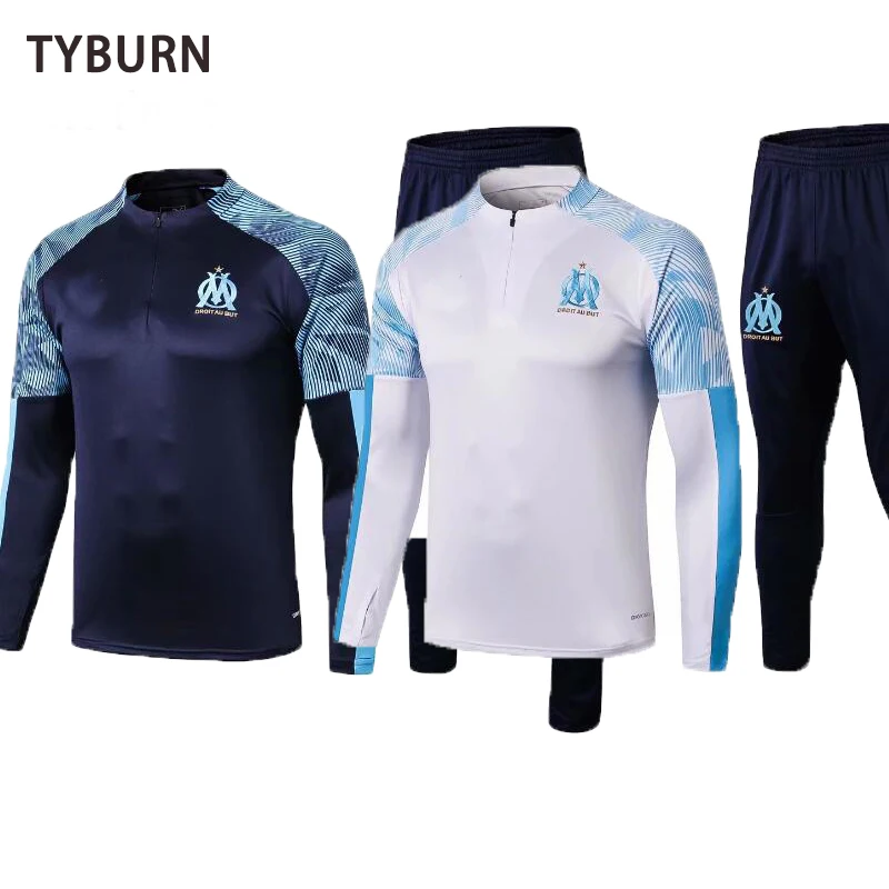 Gran venta Traje De entrenamiento De Marseille, chaqueta De fútbol, Maillot De pie con cremallera, chándal De fútbol, 2019, 2020 RLwqeEJeWQ7