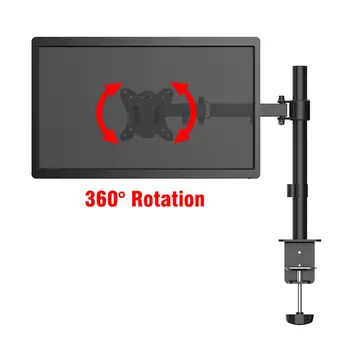 

Desktop Computer Display 360 Degree Adjustable Monitor Holder Stand 10"-27"LCD LED Monitor Mount Arm Loading 8kg