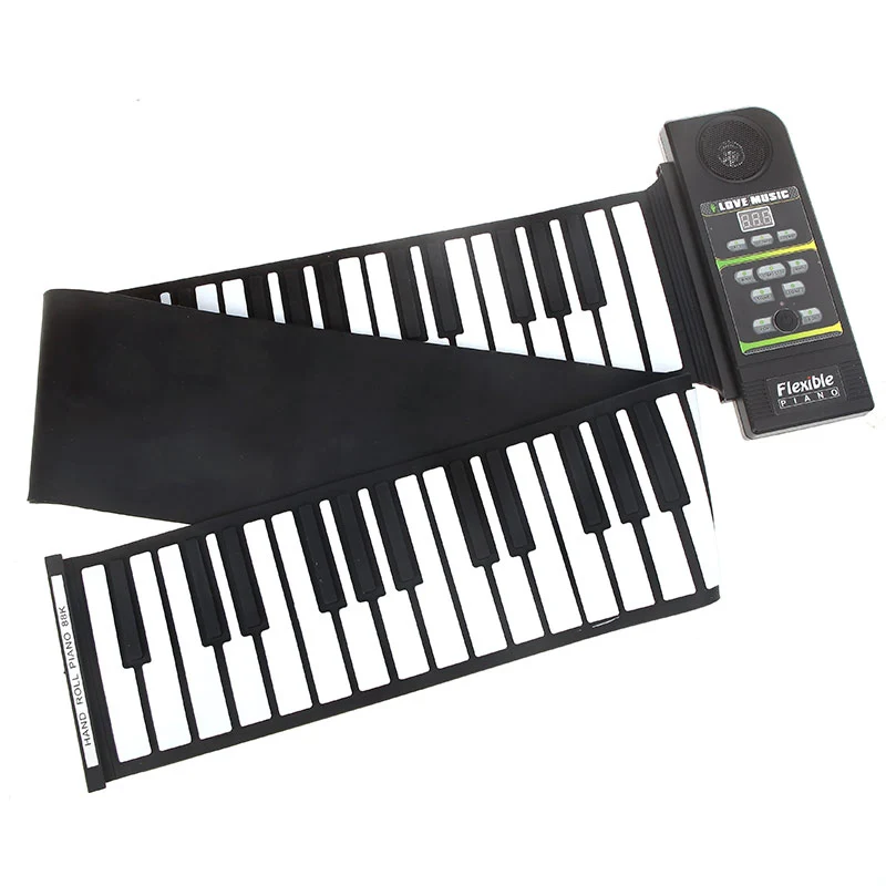 88 ключ электропианино клавиатура кремния гибкое рулонное пианино с громким динамиком