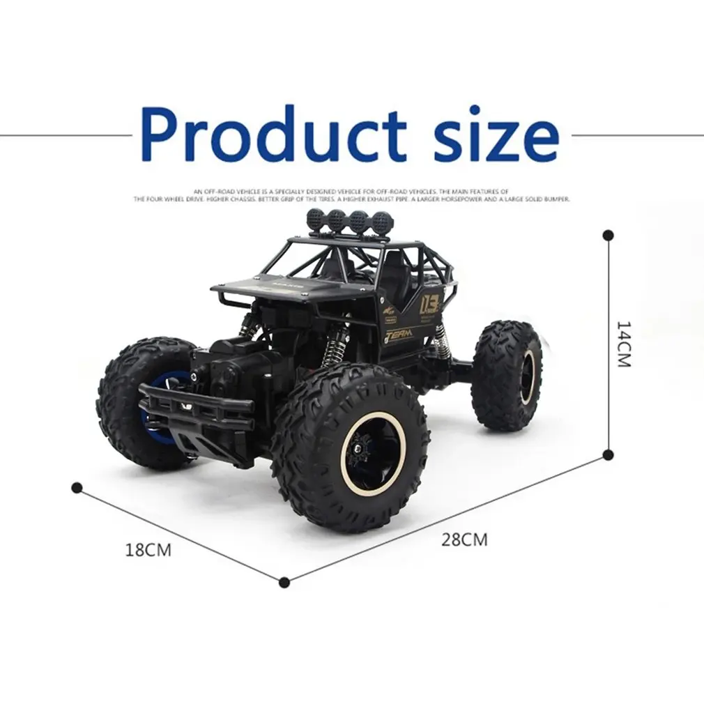 Большой сплав 4WD RC автомобили 2 4 Ghz Радиоуправление дрейфующие скалолазание Bigfoot